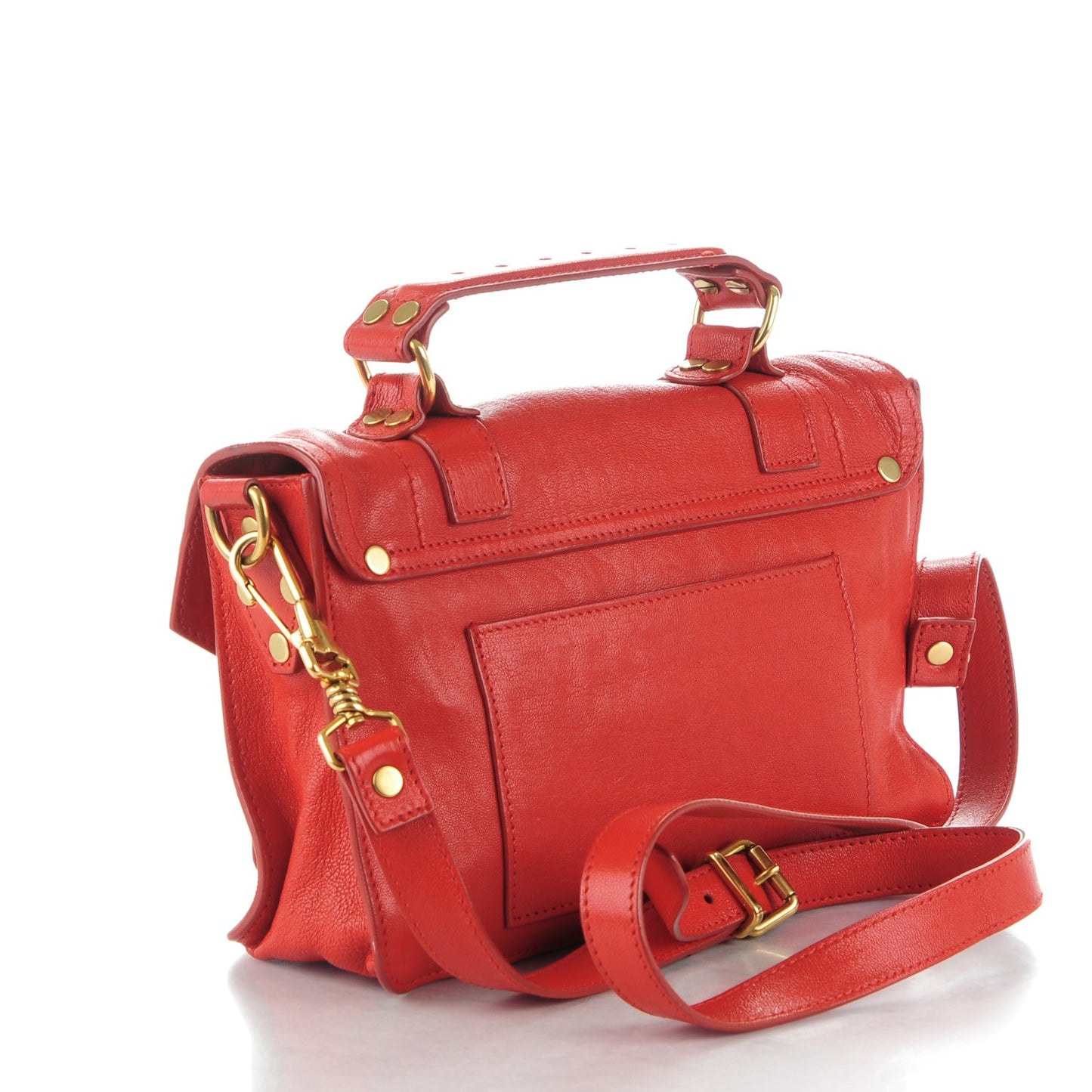 Lambskin Tiny PS1 Satchel Mandarin Red