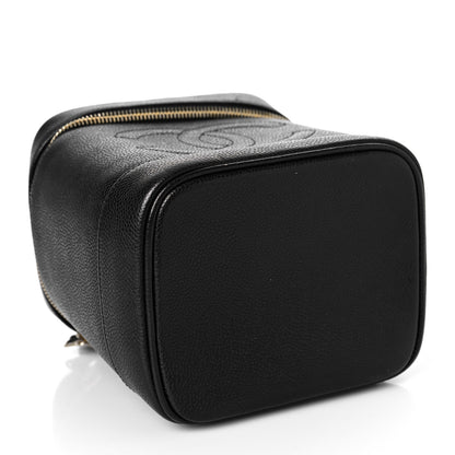 Chanel Caviar Vanity Cosmetic Case Black 4 of 12