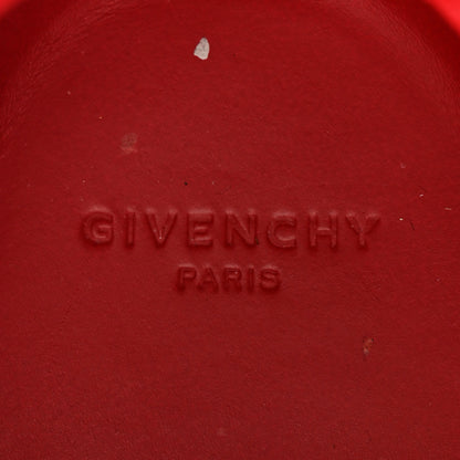 Givenchy Calfskin Band Logo Womens Urban Street Sneakers 40 White Red 8 of 9