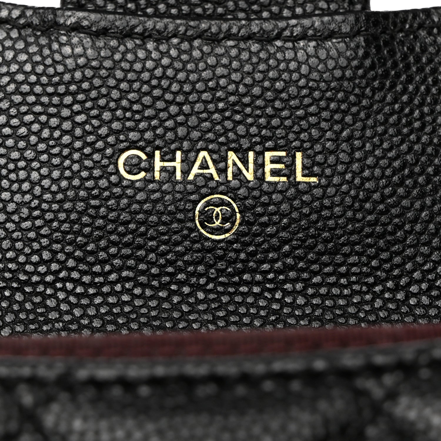 Chanel Caviar Quilted Flap Card Holder Chain Wristlet Black 6 of 9
