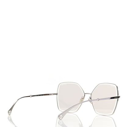Chanel Butterfly Removable Pearl Chain Sunglasses 4262 Silver 4 of 8