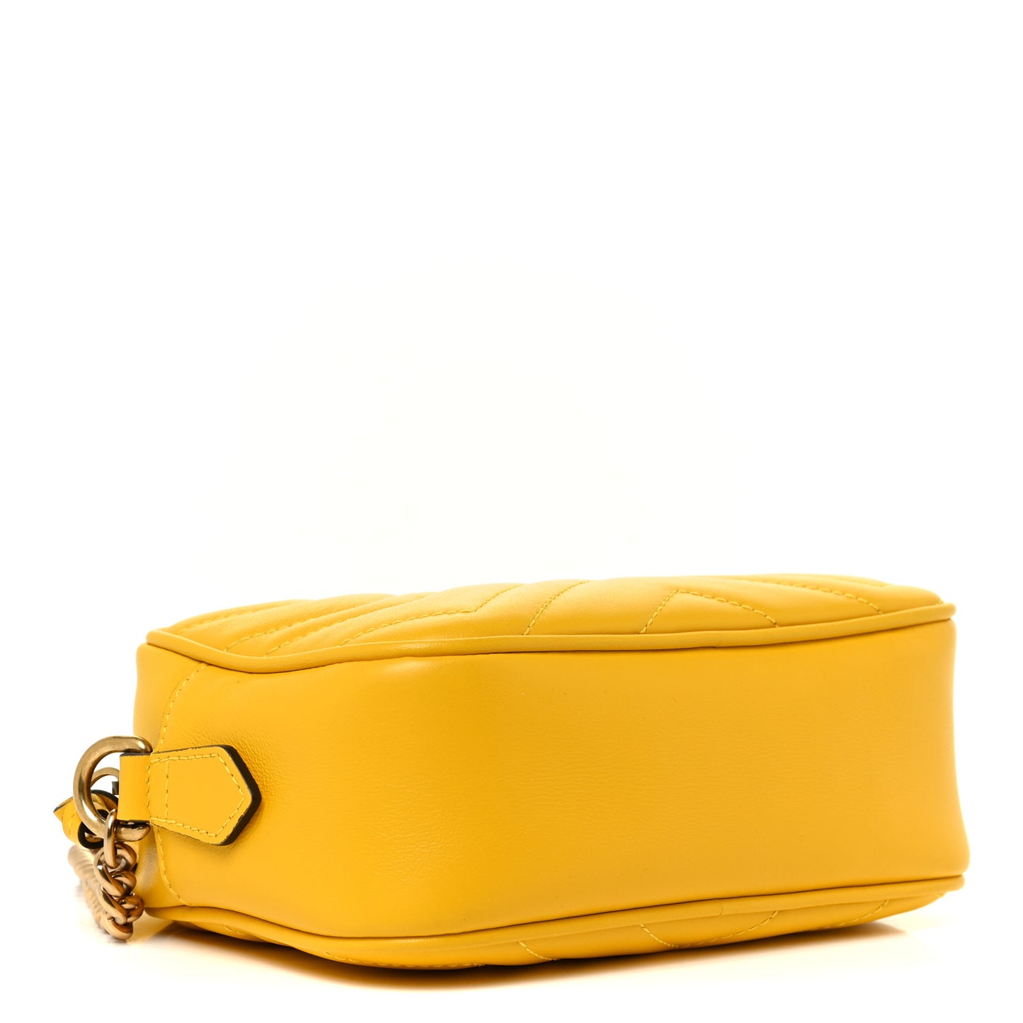 Calfskin Matelasse Mini GG Marmont Chain Shoulder Bag Stone Topaz