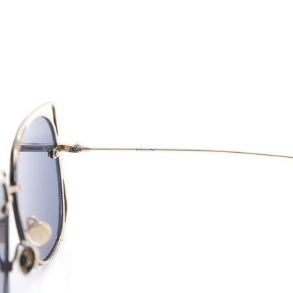 Christian Dior Metal Stellaire 6 Sunglasses Gold Blue 7 of 8