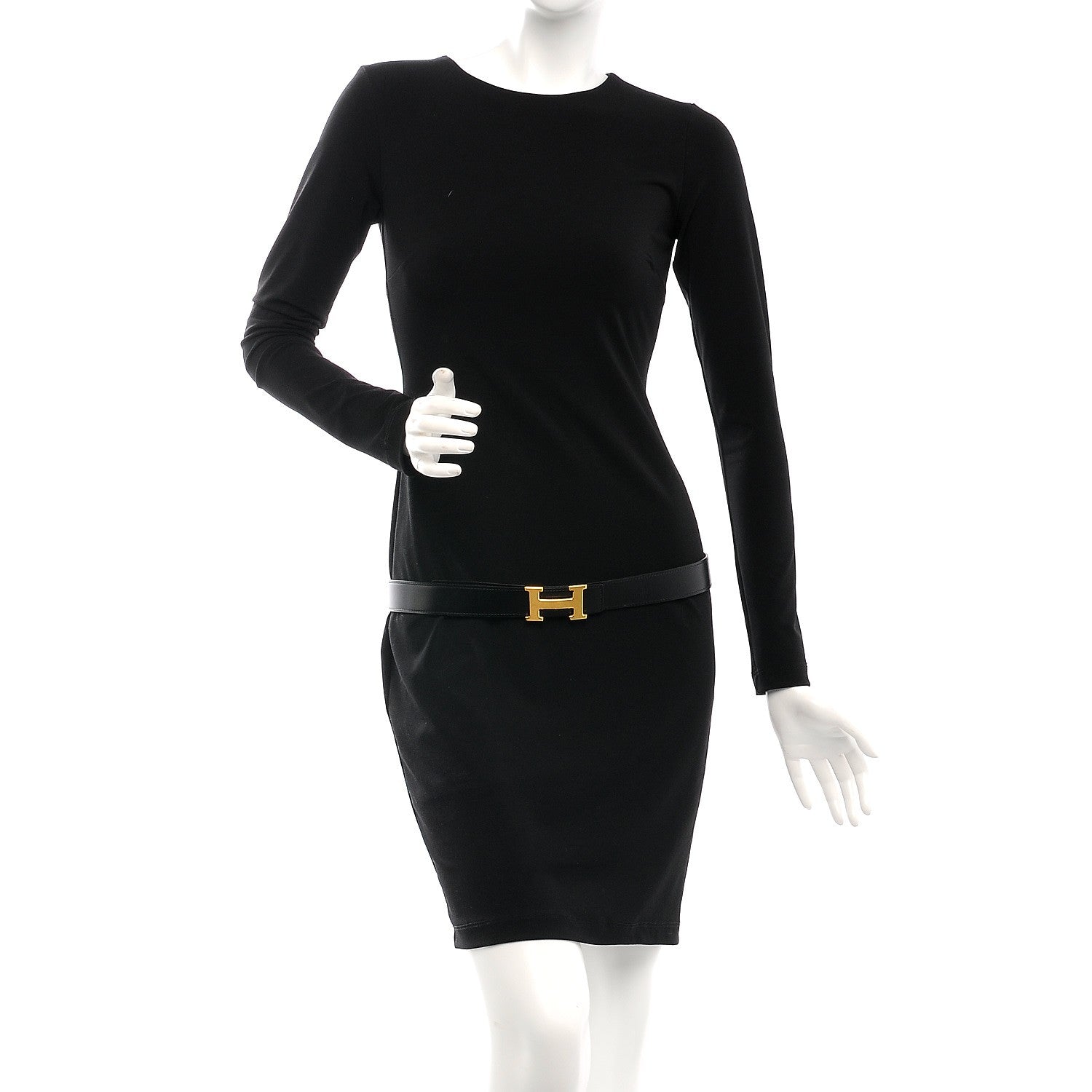 Hermes Box Togo 32mm H Belt 90 Black Gold 2 of 9