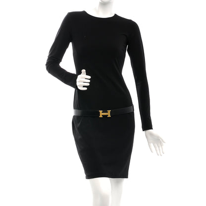 Hermes Box Togo 32mm H Belt 90 Black Gold 2 of 9