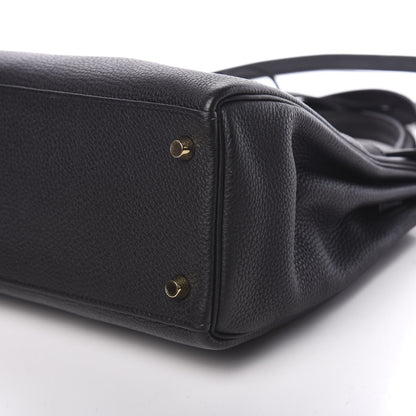 Hermes Togo Kelly Retourne 28 Black 9 of 9