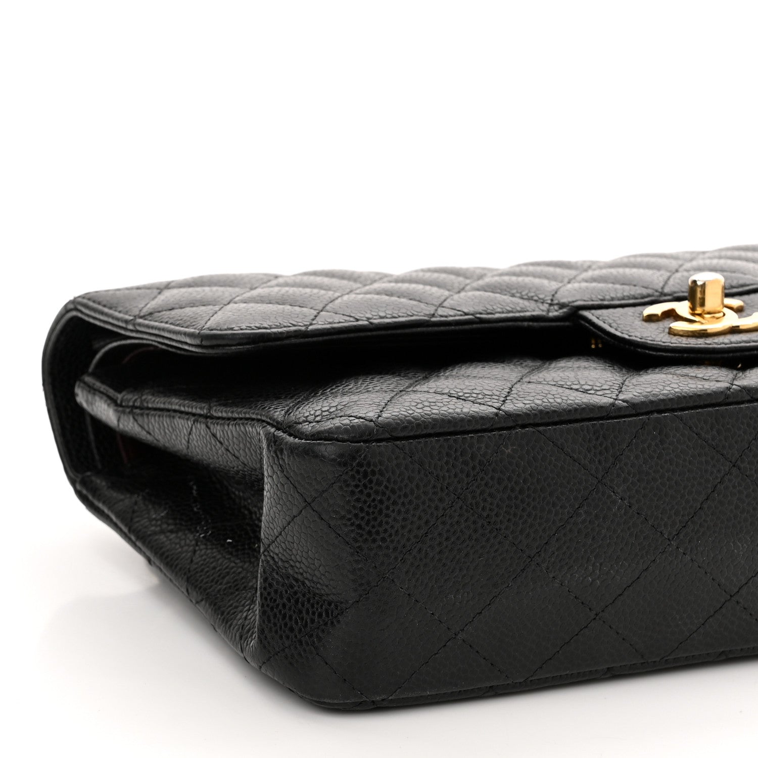 Chanel Caviar Quilted Medium Double Flap Black 9 of 12