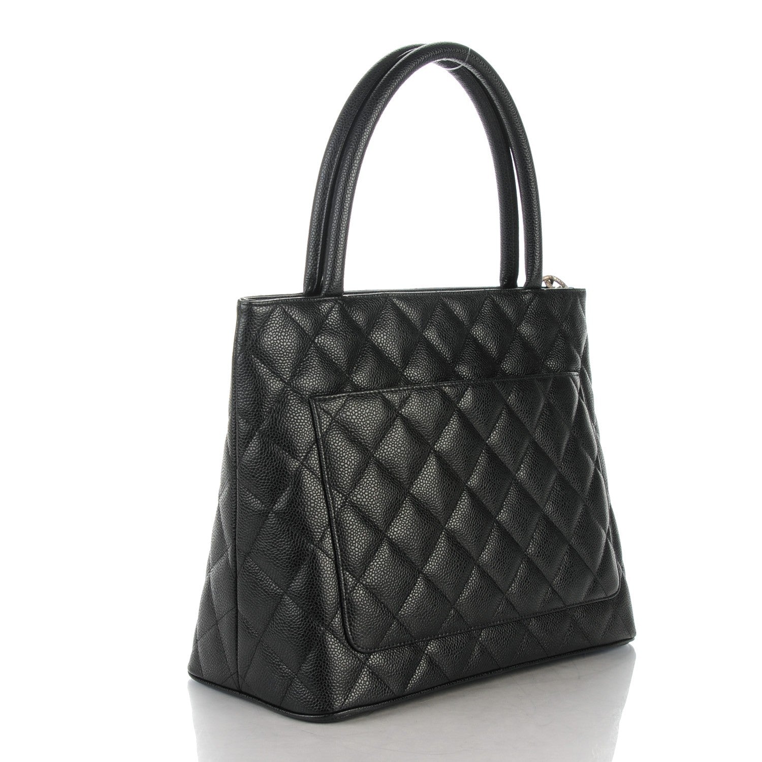Chanel Caviar Quilted Medallion Tote Black 3 of 7