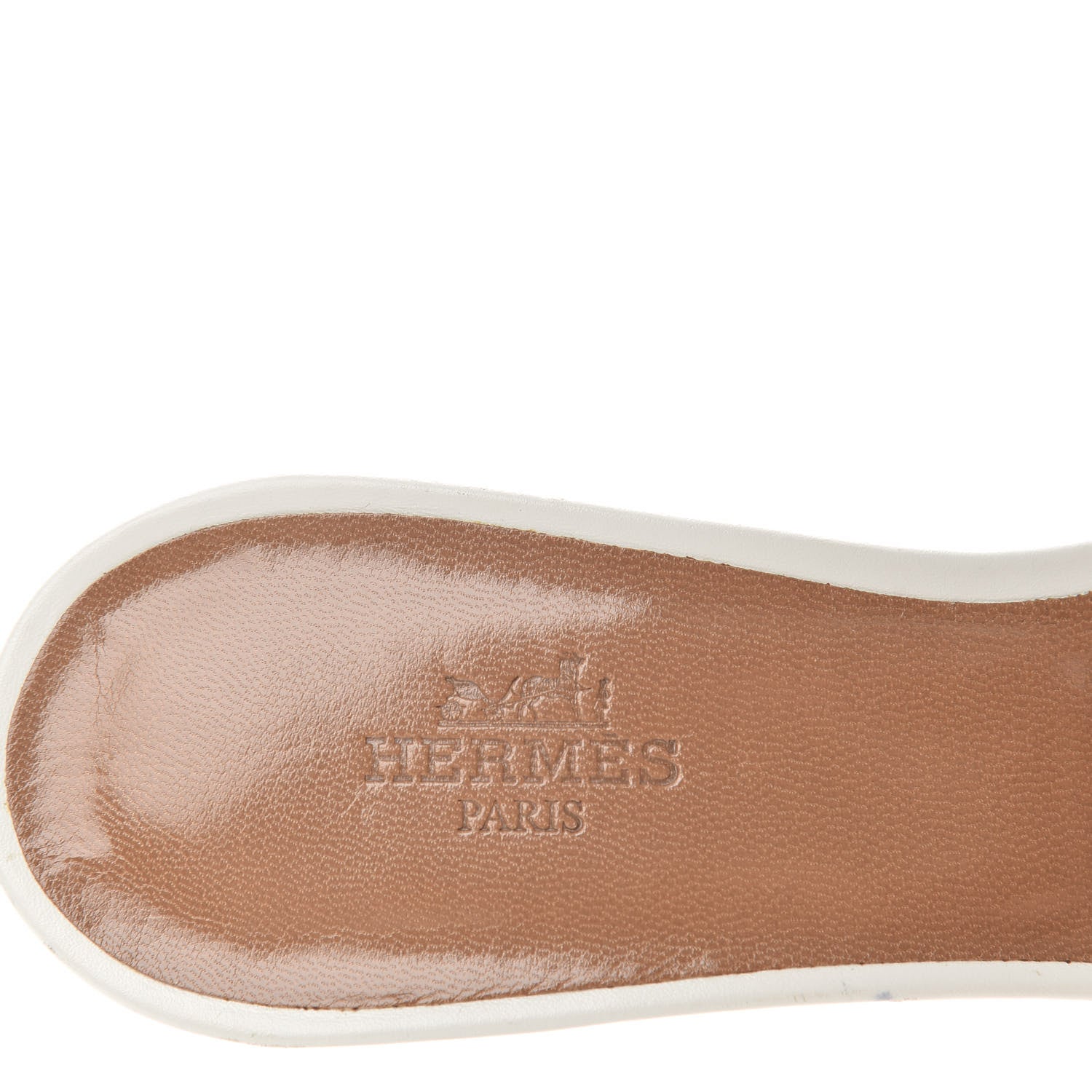 Hermes Calfskin Oasis Sandals 36.5 White 8 of 9