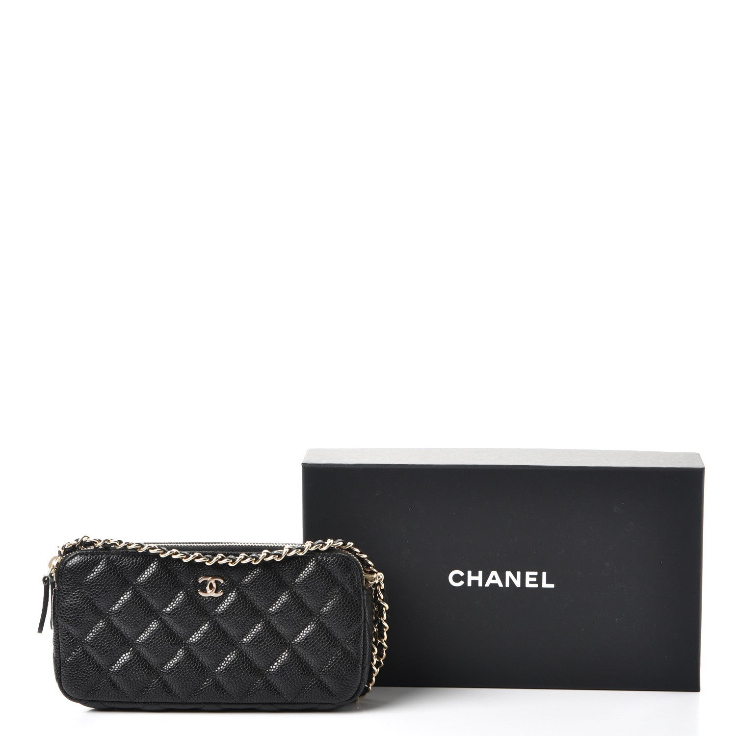 Chanel Caviar Quilted Small Clutch With Chain Black 9 of 9