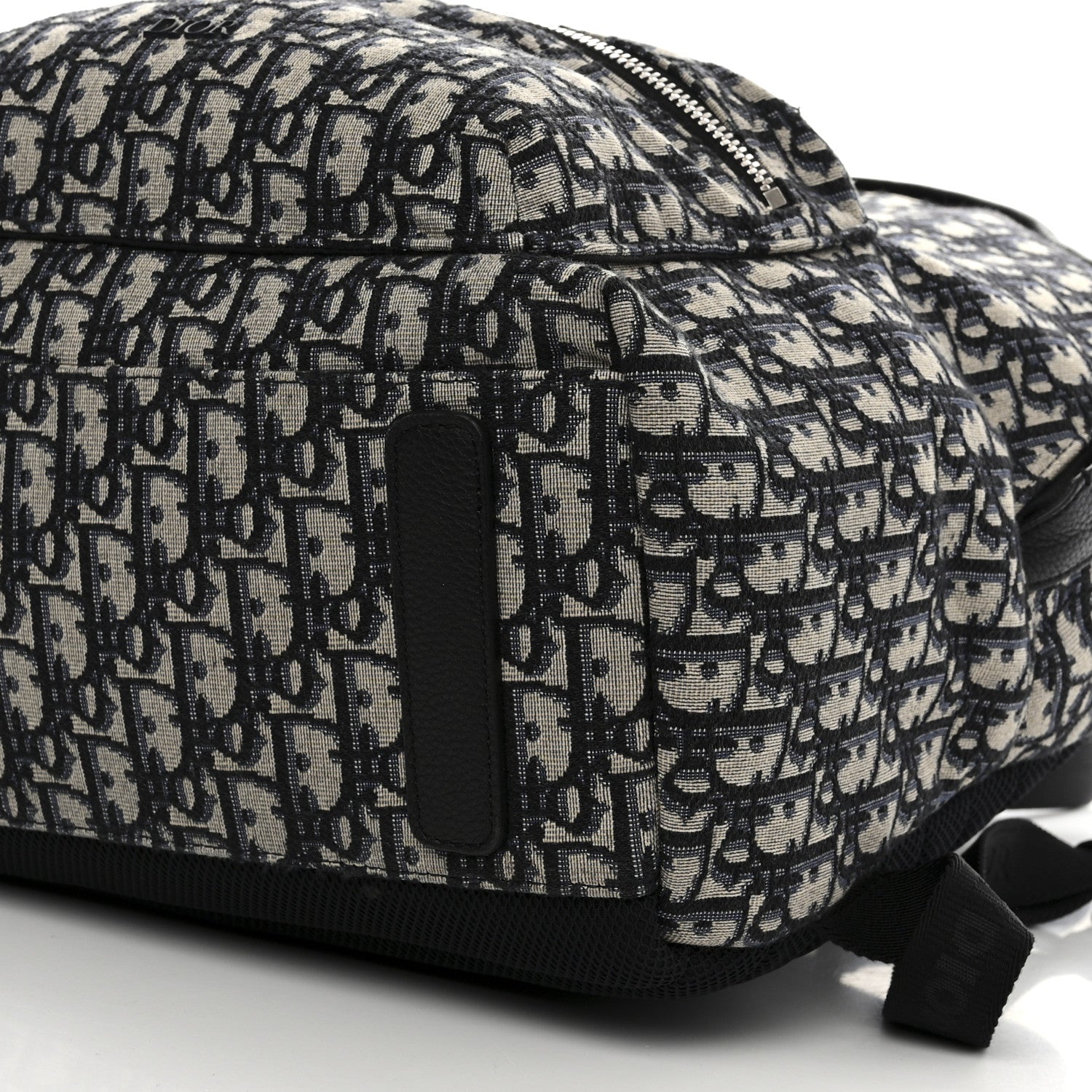 Christian Dior Oblique Calfskin Rider Backpack Beige Black 10 of 12