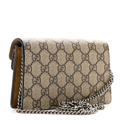 Gucci GG Supreme Monogram Super Mini Dionysus Shoulder Bag Taupe 3 of 7