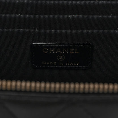 Chanel Lambskin Quilted Small Top Handle Vanity Case With Chain Black 7 of 11