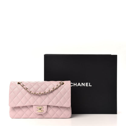 Chanel Caviar Quilted Medium Double Flap Light Pink 10 of 10