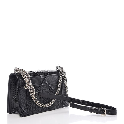 Christian Dior Patent Micro-Cannage Medium Diorama Flap Bag Black 3 of 7