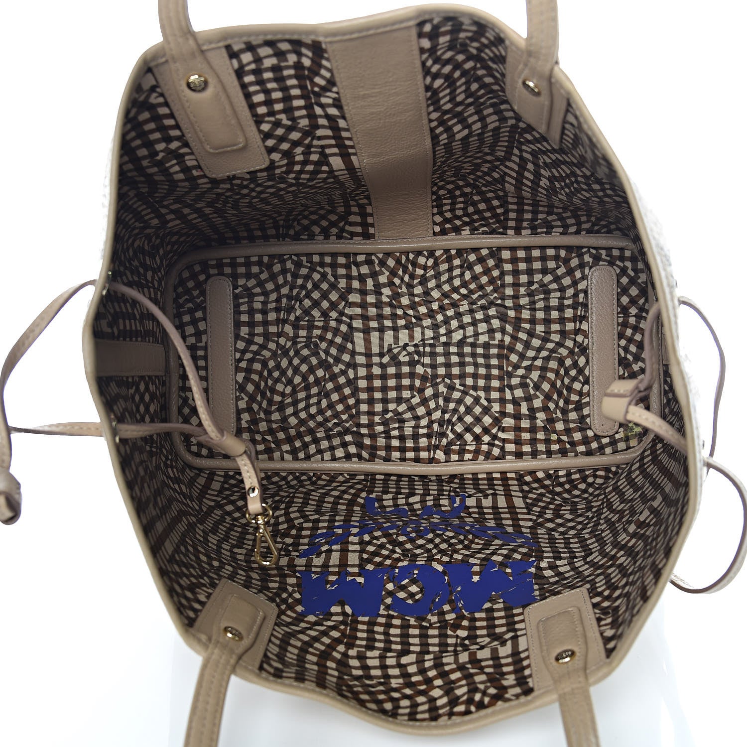 MCM Visetos Medium Liz Reversible Shopper Tote Beige 9 of 24