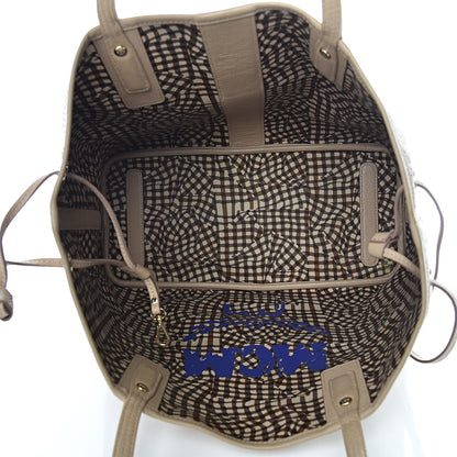 MCM Visetos Medium Liz Reversible Shopper Tote Beige 9 of 24