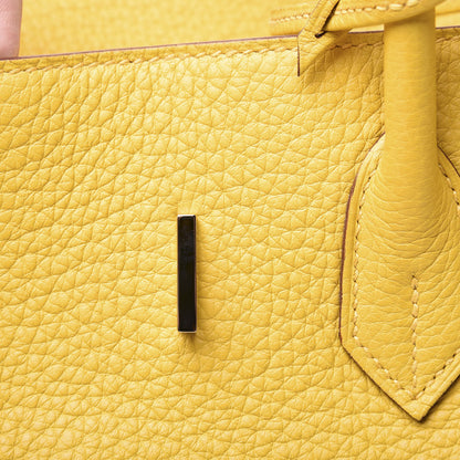 Hermes Taurillon Clemence Birkin 35 Soleil 24 of 32