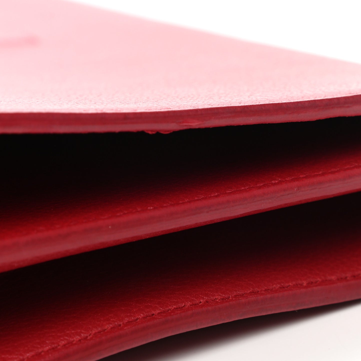Calfskin Monogram Large Belle De Jour Clutch Red