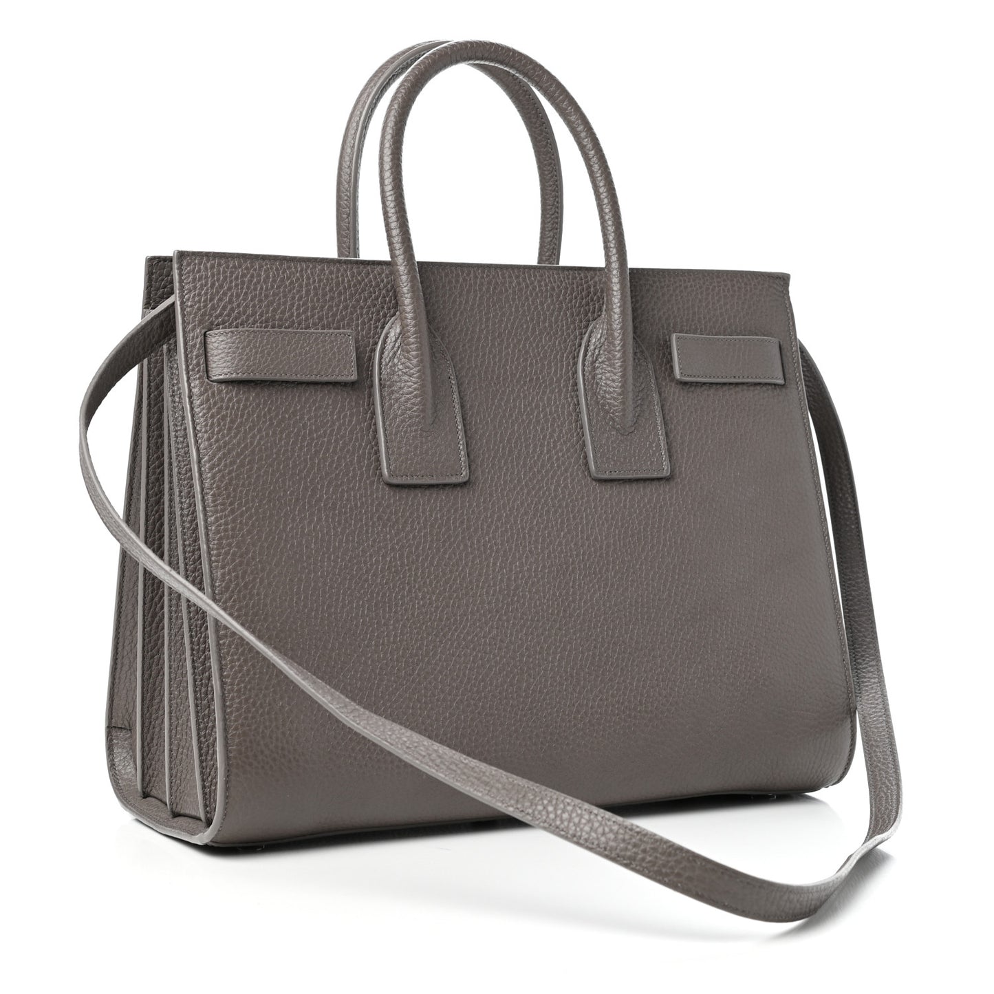 Grained Calfskin Small Sac De Jour Fog