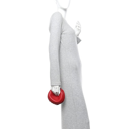 Fendi Vitello Grace New Matte Nano Fendigraphy Hobo Charm Scarlet 2 of 11