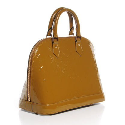 Louis Vuitton Vernis Alma PM Vert Olive 3 of 7