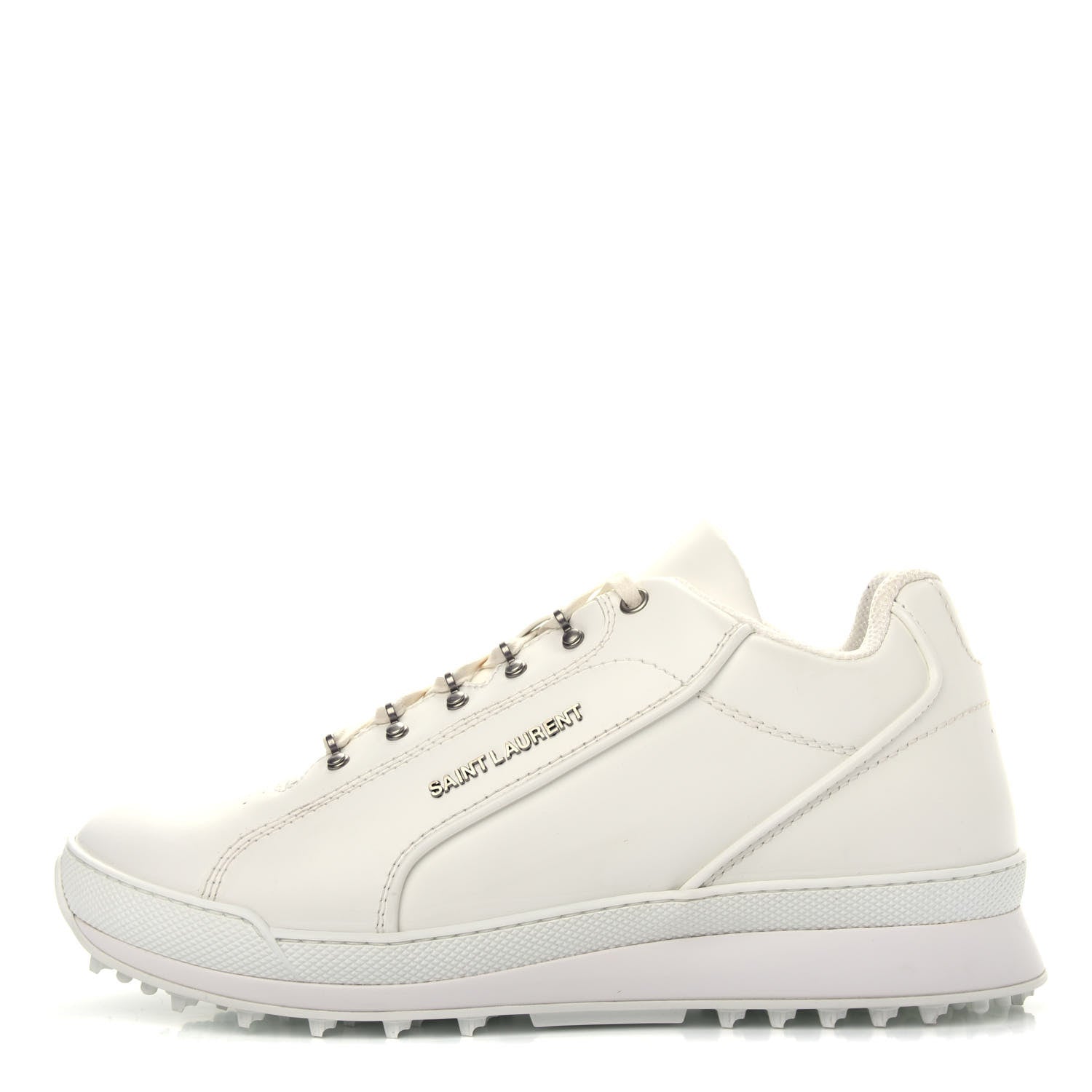 Saint Laurent Calfskin Jump Low Top Sneakers 42 White 1 of 11
