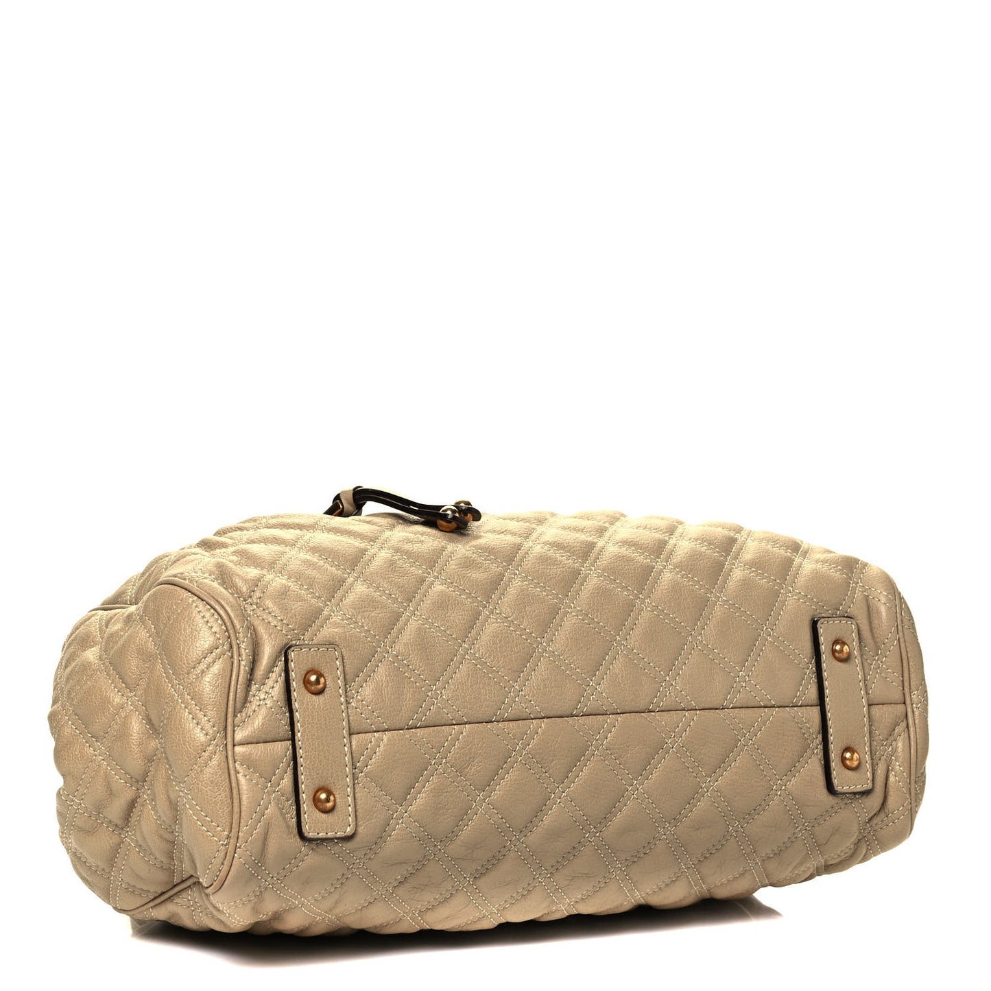Calfskin Quilted Stam Camel