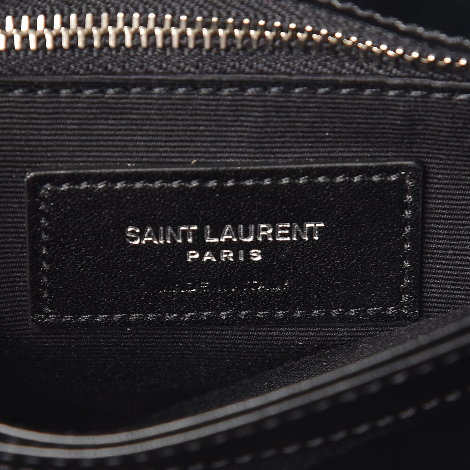 Saint Laurent Calfskin Y Quilted Monogram Toy Loulou Crossbody Bag Black 8 of 9
