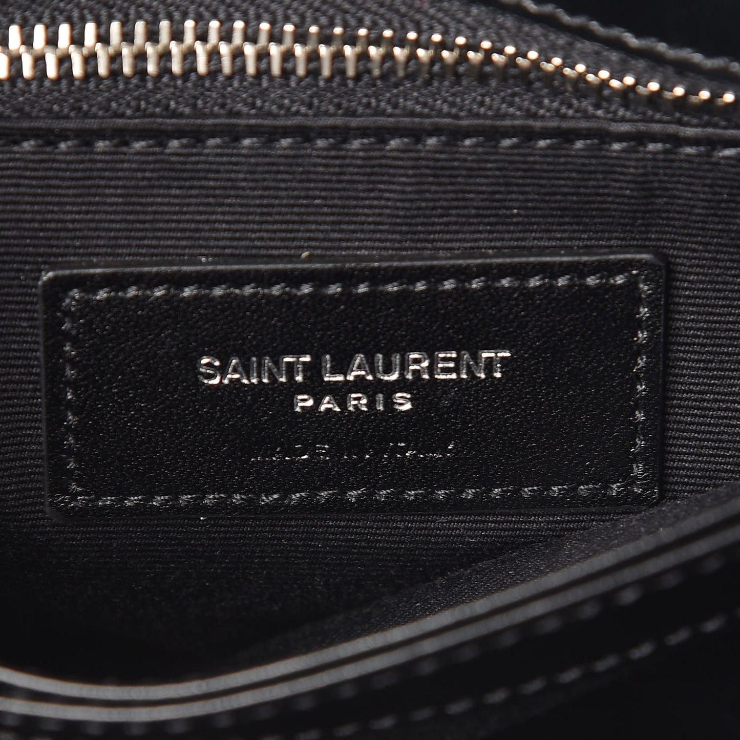 Calfskin Y Quilted Monogram Toy Loulou Crossbody Bag Black