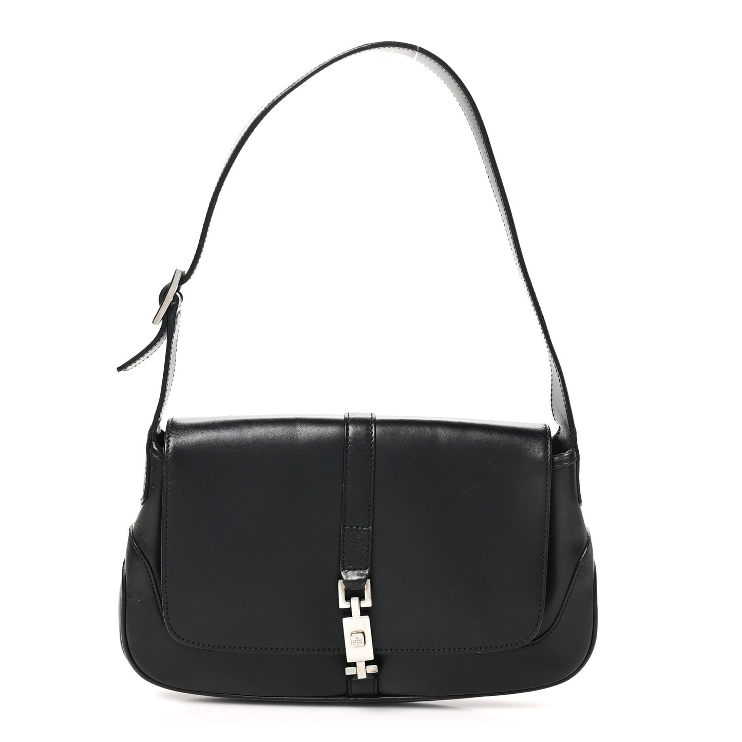 Calfskin Small Jackie O Hobo Black