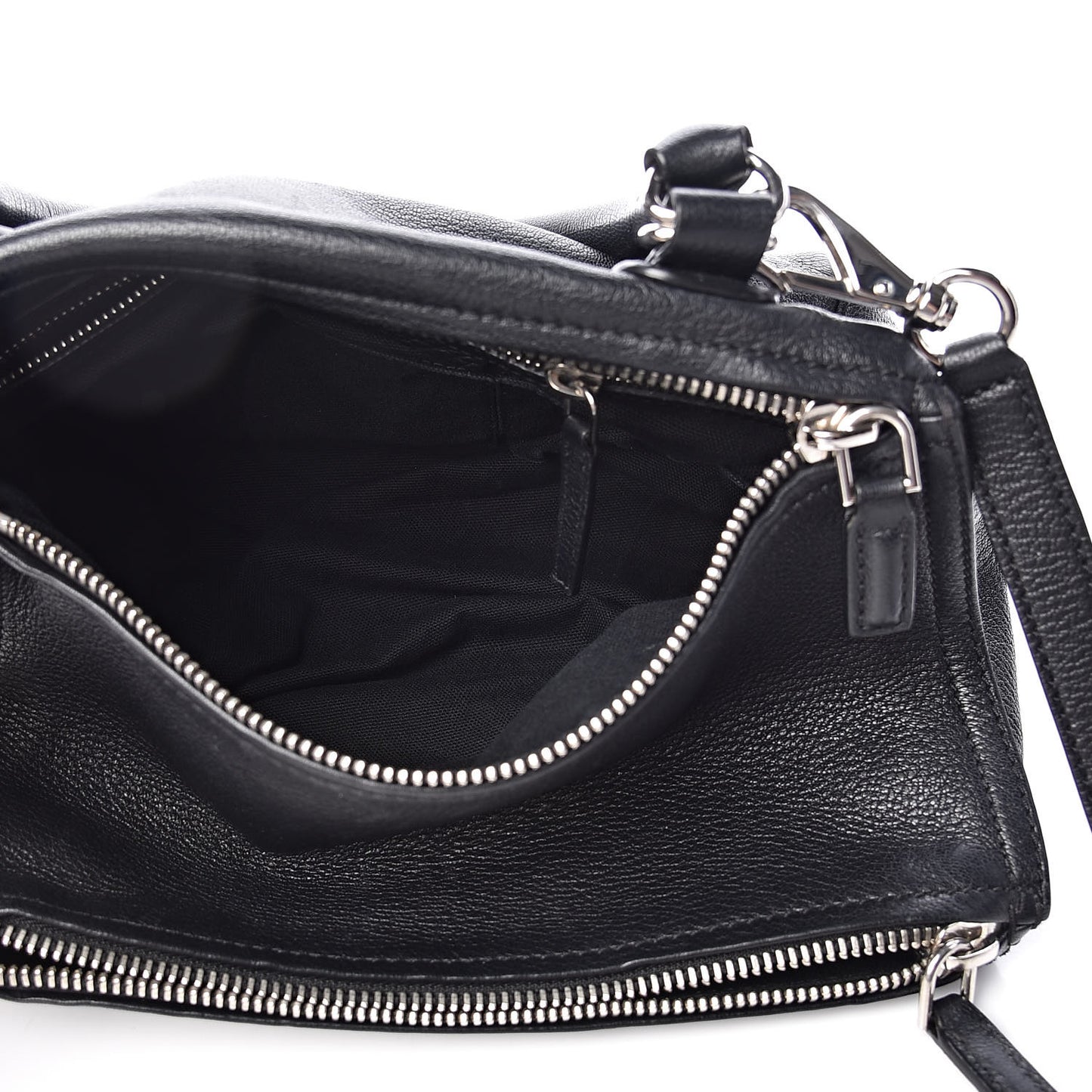 Sugar Goatskin Small Pandora Black