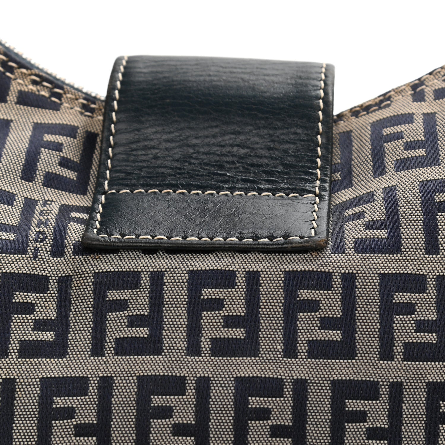 Fendi Zucchino Hobo Navy 13 of 14
