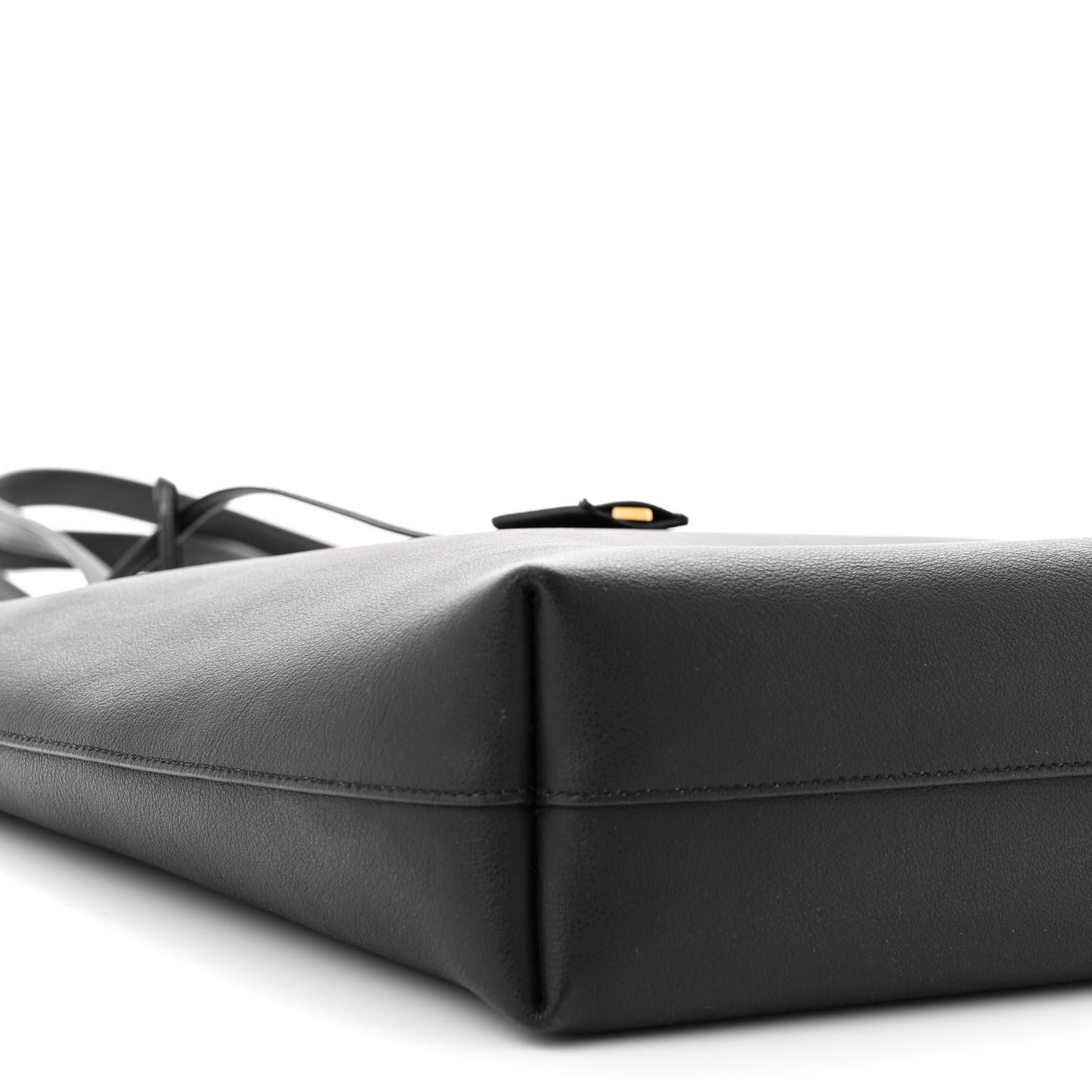 Calfskin Medium Shopping Tote Black