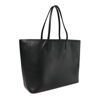 Dolce & Gabbana DOLCE GABBANA Calfskin Medium Fefe Tote Black 4 of 10