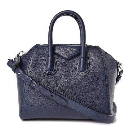 Givenchy Sugar Goatskin Mini Antigona Navy 1 of 9