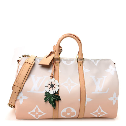 Louis Vuitton Monogram Giant By The Pool Keepall Bandouliere 45 Brume 1 of 9