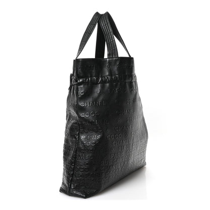 Chanel Calfskin Embossed Unlimited Tote Black 2 of 9