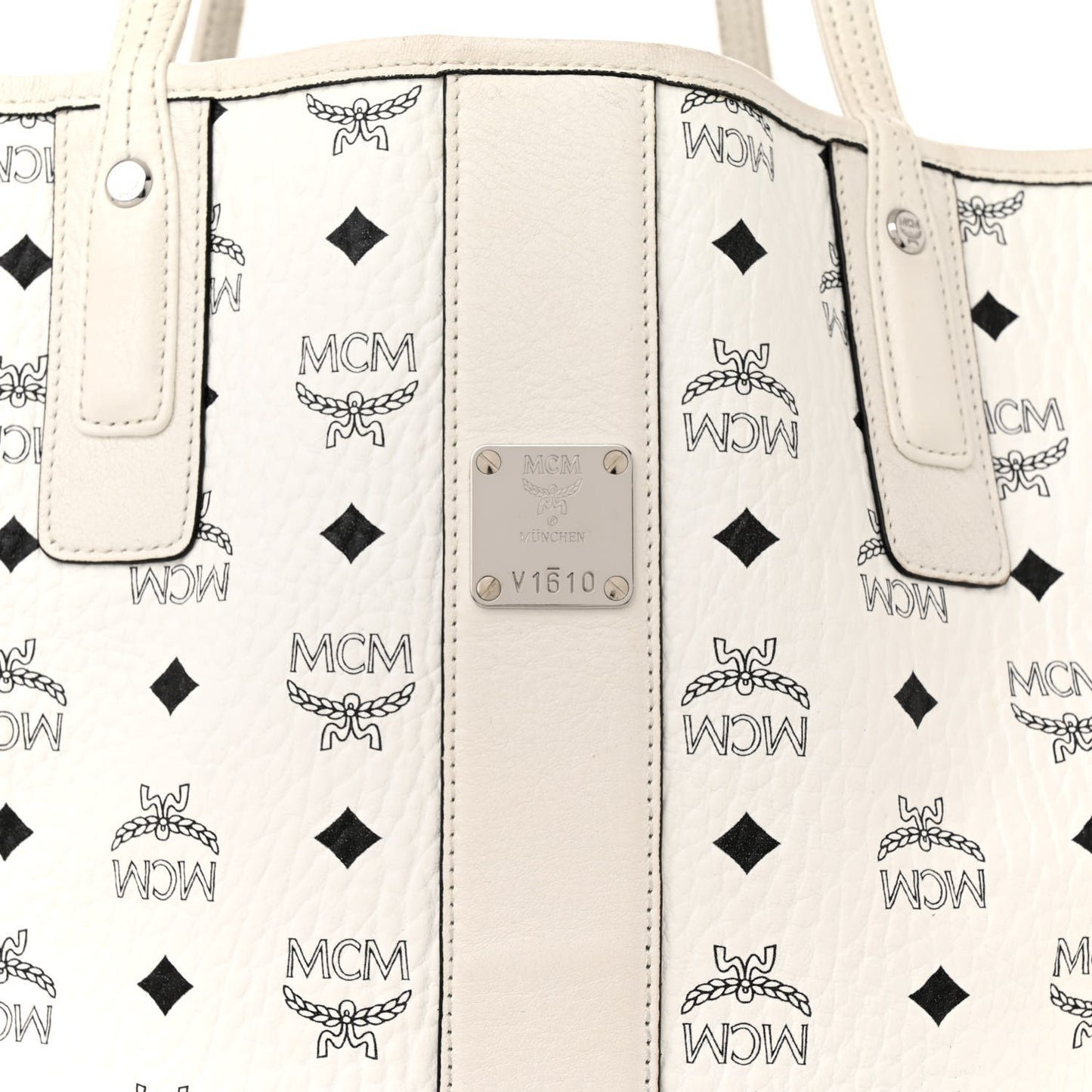 Visetos Large Liz Reversible Shopper Tote White