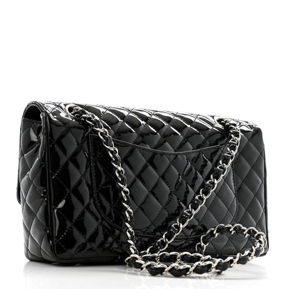 Chanel Patent Quilted Secret Label Medium Flap Black 3 of 11