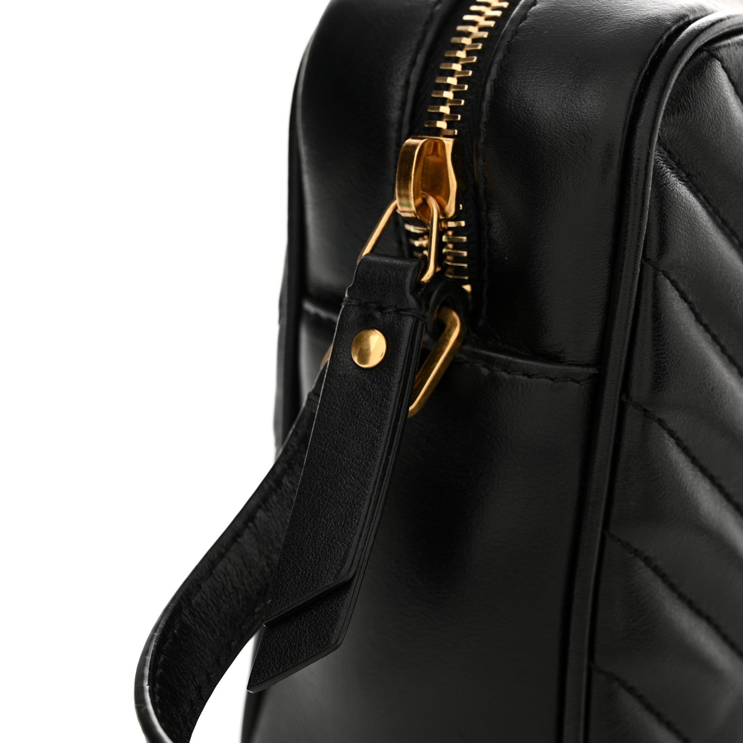 Saint Laurent Calfskin Matelasse Monogram Lou Camera Bag Black 12 of 14