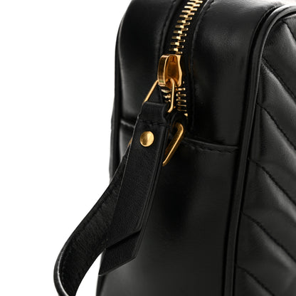 Saint Laurent Calfskin Matelasse Monogram Lou Camera Bag Black 12 of 14