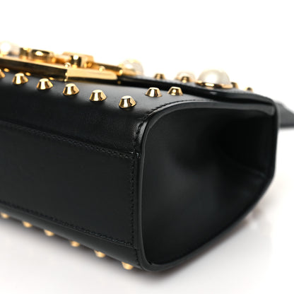 Gucci Calfskin Studded Small Padlock Shoulder Bag Black 9 of 9
