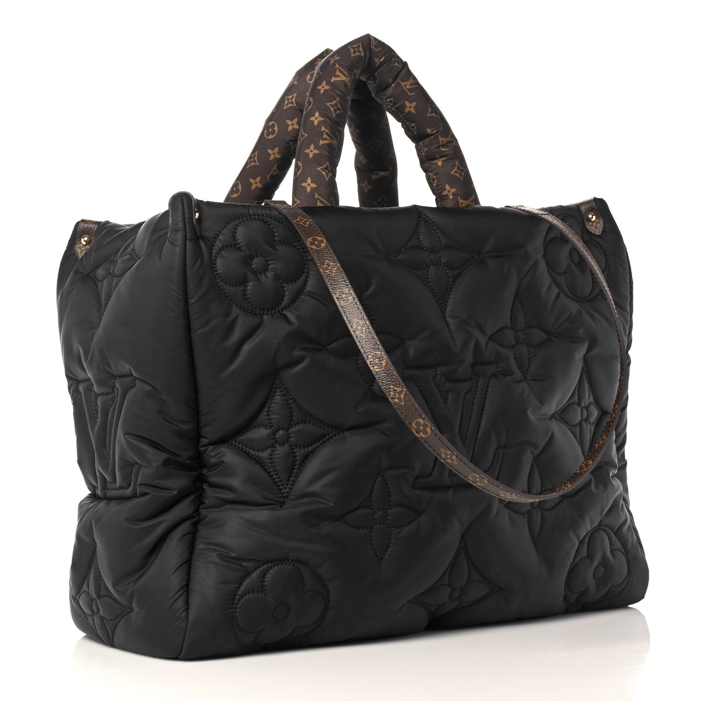 Econyl Monogram Pillow Giant Onthego GM Black