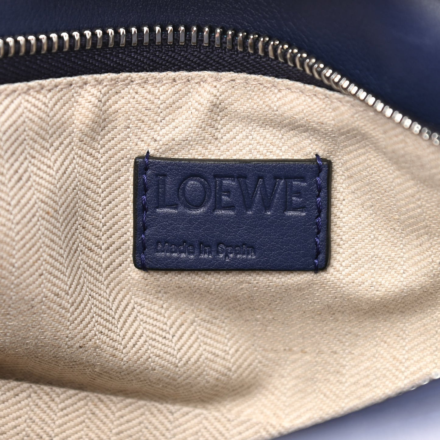 Calfskin Small Puzzle Bag Marine