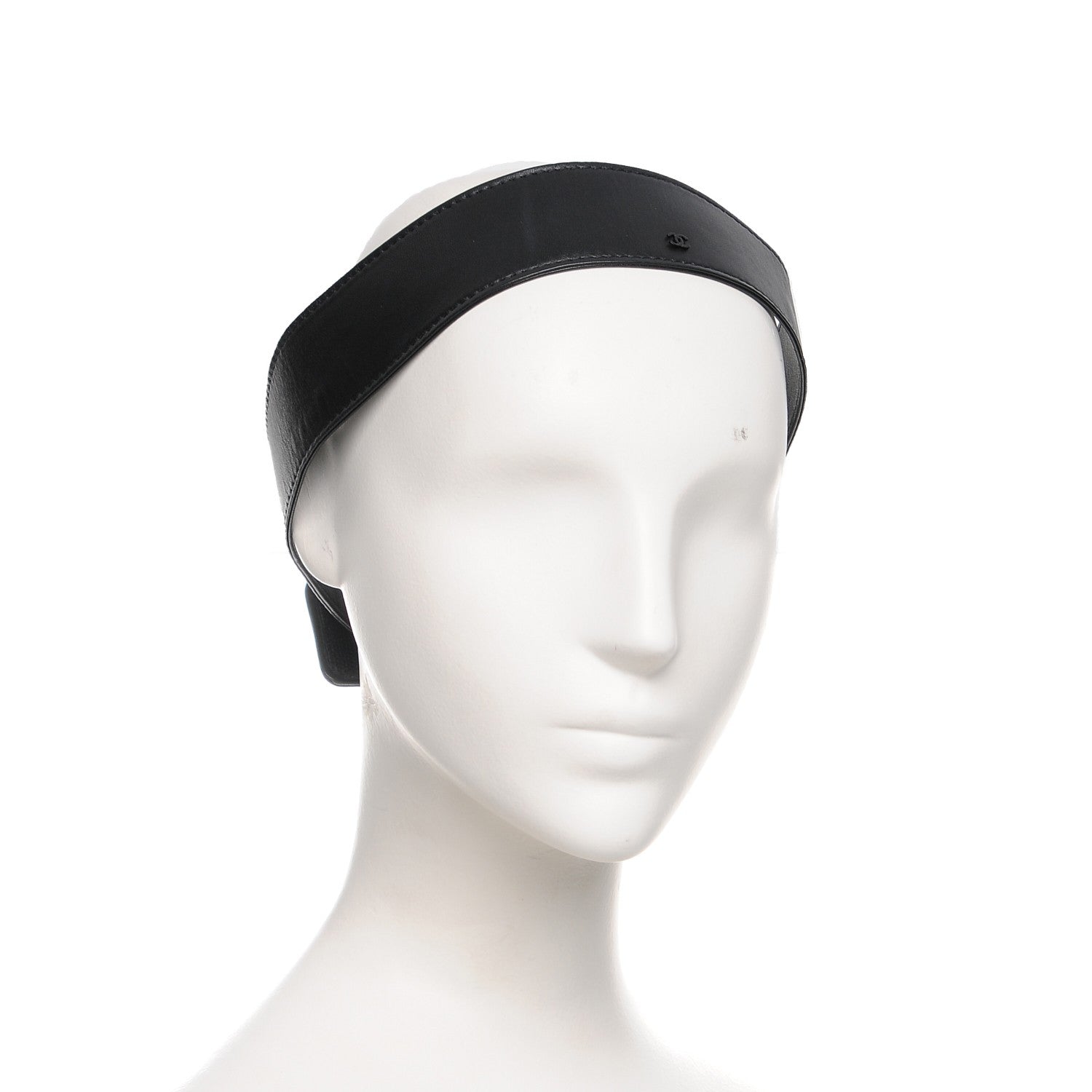 Chanel Lambskin Soft Headband M Black 2 of 8