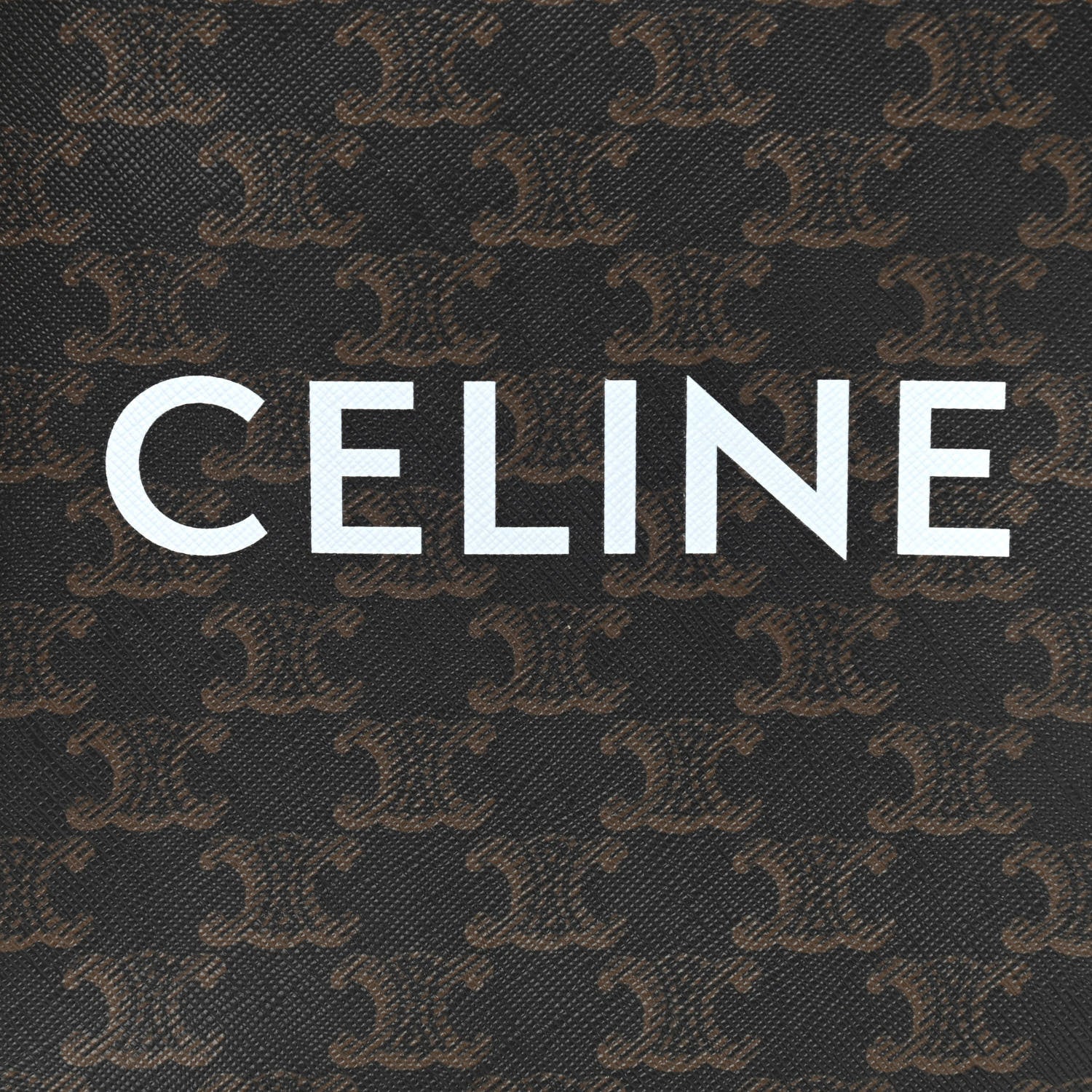 Celine Triomphe Canvas Calfskin Mini Vertical Cabas Tan 7 of 11