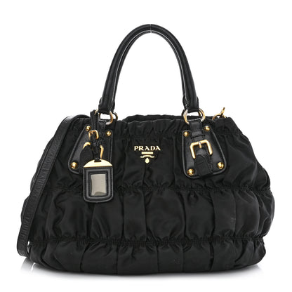 Prada Tessuto Nylon Gaufre Tote Black 1 of 12