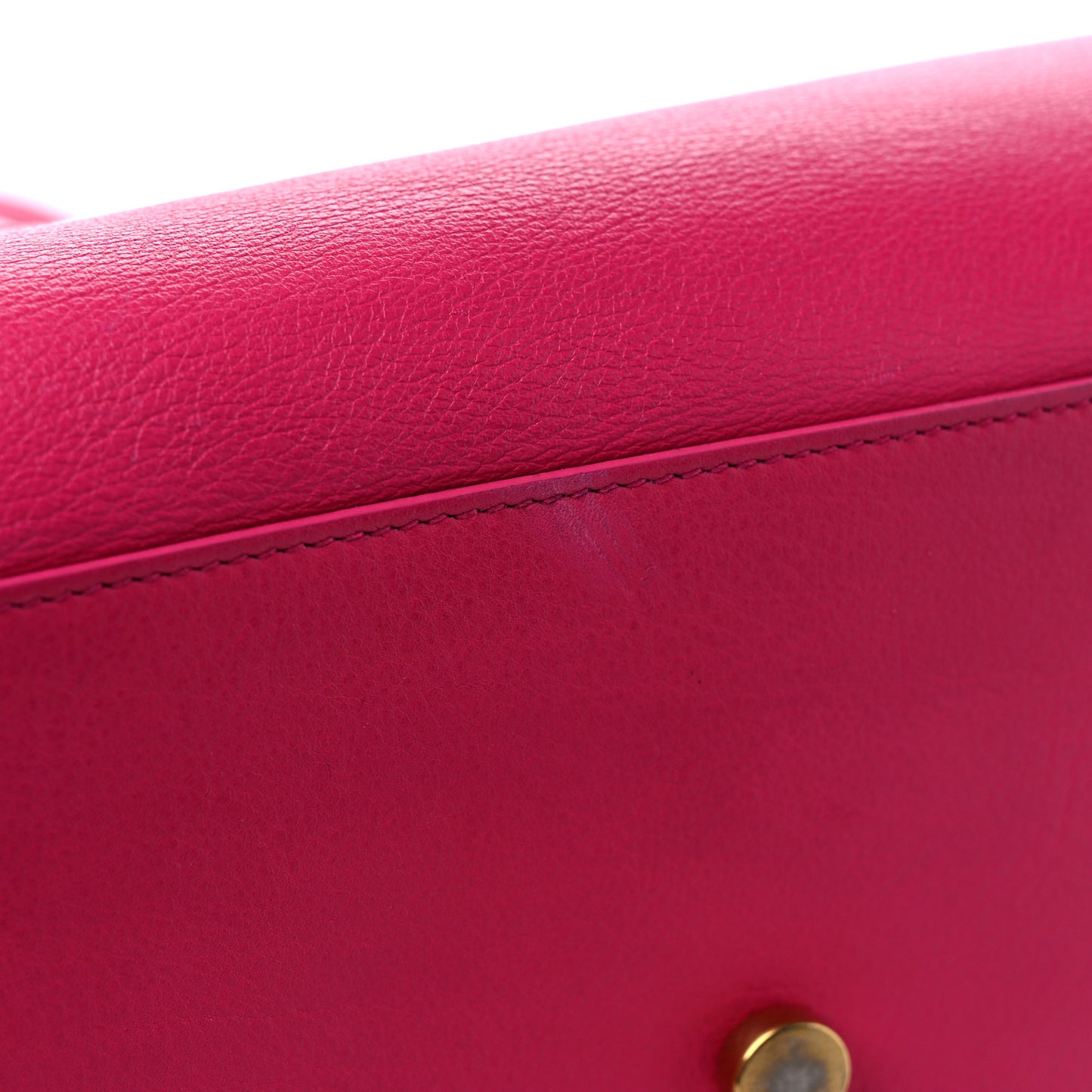 Calfskin Small Monogram Cabas Fuchsia