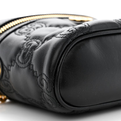 Gucci Calfskin GG Matelasse Mini Top Handle Bag Black 9 of 11